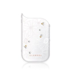 IQOS用ラッピングデコレーションケース フラワー ホワイト EL-iq02-dc