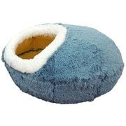 ニャンともおおきなねこ穴 ブルーローズ [ペットベッド 猫ベッド 秋冬ベッド]
