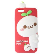 長草くん シリコンスマホカバー(紅色) iPhone 6 Plus/iPhone 6s Plus用
