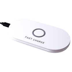 Qiワイヤレス充電器プレート ホワイト WC-FC-P-WH