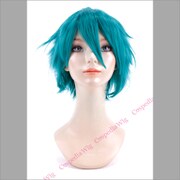 コスペディアウィッグ ツンツンショート ピーコックグリーン