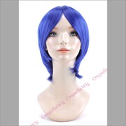 コスペディアウィッグ シンプルショート ミディアムブルー