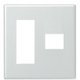 新金属コンセントプレート 2型 4コ用(3コ+1コ用) WTF9274