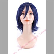 コスペディアウィッグ アレンジウェーブ ダークブルー