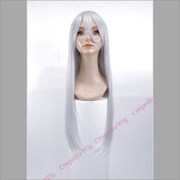 コスペディアウィッグ ロングストレート 80cm シルバー