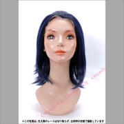 コスペディアウィッグ フロントレース ブルーブラック