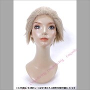 コスペディアウィッグ ショートフロントレース シャンパンゴールド