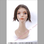 コスペディアウィッグ ショートフロントレース ナチュラルブラウン