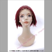 コスペディアウィッグ ショートフロントレース ボルドー