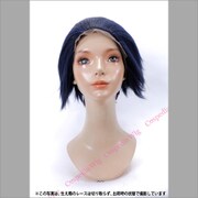 コスペディアウィッグ ショートフロントレース ブルーブラック