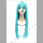コスペディアウィッグ ロングストレート 80cm エメラルドグリーン