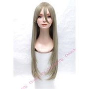 コスペディアウィッグ ロングストレート 80cm モスグリーン