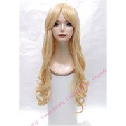 コスペディアウィッグ ロングウェーブ カスタード