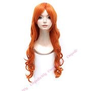 コスペディアウィッグ ロングウェーブ スパニッシュオレンジ