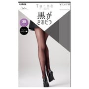 Tuche トゥシェ 黒がきわだつ30デニールタイツ ブラック LL