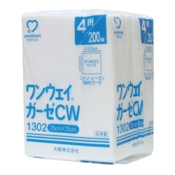 大衛 ワンウェイガーゼCW 1302 25×25cm 4折 200枚入