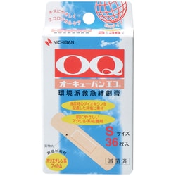 ニチバン 救急絆創膏 オーキューバン エコ Sサイズ 12mm×55mm 36枚 OQE36S