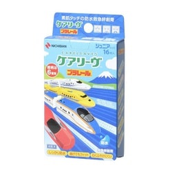 ニチバン 救急絆創膏 ケアリーヴ キャラクター プラレール ジュニアサイズ 21mm×58mm 16枚 CLB16PRN