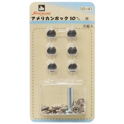GFSUN10-41 [アメリカンホック 10mm 6組 銀]
