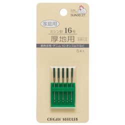 家庭用ミシン針 5本入 標準タイプ HA×1 16号 GFSUN30-27