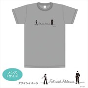 サンリオ×鋼の錬金術師 Tシャツ エド＆マスタング グレーメンズL [キャラクターグッズ]