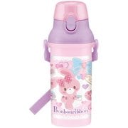 キャラクターグッズ PSB5SAN 食洗機対応 直飲みプラワンタッチボトル 480ml ぼんぼんりぼん ラブレター