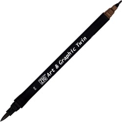 ZIG Art & Graphic Twin DARK BROWN TUT-80-076