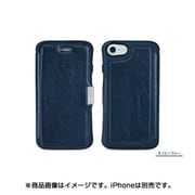 TUN-PH-000566 [Hybrid Card Folio for iPhone 8 ネイビーブルー]