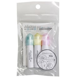 580-0350 応急処置用シミとりペン 使い捨てタイプ shimitori mini 3種アソート 使いきり3本セット [しみ抜き剤]