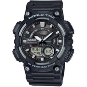 3D DIAL 2Hコンビモデル 10年 10気圧防水 ブラック/グレー AEQ-110W-1AJF