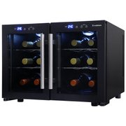 デュアルワインクーラー ブラック SCW-212B