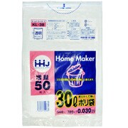 ポリ袋 透明 30L 50枚入 厚さ0.03mm KL-38