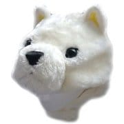 ジョークグッズ アニマルハット 白ワンコ