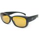 OVER GLASS Type2 (オーバーグラス タイプ2) マットブラック/ライトイエロー [釣り メンズウエア サングラス]