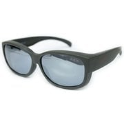 OVER GLASS Type2 (オーバーグラス タイプ2) マットダークグレー/ライトグレーフラッシュミラー [釣り メンズウエア サングラス]