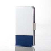 iPod Touch ソフトレザーカバー ツートンタイプ ホワイト×ブルー AVA-T17PLFDTWH