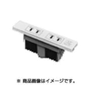 家具用ミニダブルコンセント(白) WF2039W