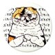 YNKP-0040M 世にも不思議な猫世界 布缶バッジ ピンタイプ むたこさん [キャラクターグッズ]