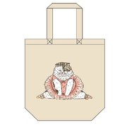 ＹＤ-0438 世にも不思議な猫世界 トートバッグ ナチュラル ミーヤちゃん [キャラクターグッズ]