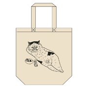 ＹＤ-0439 世にも不思議な猫世界 トートバッグ ナチュラル ぶっこさん [キャラクターグッズ]
