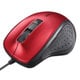 有線マウス USB接続式 BlueLED 5ボタンタイプ 速度切替 静音 レッド BSMBU308RD