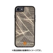 L-165 [iPhone 8用ケース Skeleton Leaves ブラック]