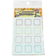 洗濯タグに貼るシール ステッチ ピンク [布用シール 12枚入り]