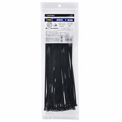 幅広ロックタイ 250mm 耐候 黒50本入 WLT-250W50BK
