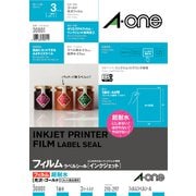 超耐水タイプ光沢フィルム・ゴールド A4判 1面 ノーカット 30801
