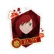 アニメ「RWBY」 アクリルキーホルダー 1 ルビー・ローズ [キャラクターグッズ]