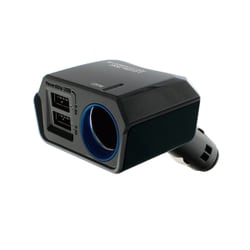 リバーシブル2USBポート計4.8A＋1ソケット ダイレクトソケット PZ-788