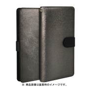 HAN10334 [スマートフォンケース CALF Diary Mサイズ メタルブラック]