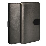 HAN10337 [スマートフォンケース CALF Diary Lサイズ メタルブラック]