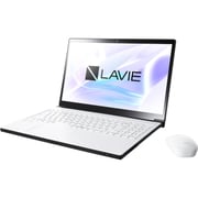 LAVIE Note NEXT NX850/JAW 15.6型ワイド/Core i7-8550U/メモリ8GB/SSD 128GB + HDD 1TB/ブルーレイディスクドライブ/Windows 10 Home 64ビット/Office H&B Premium プラス Office 365 サービス/グレイスホワイト PC-NX850JAW